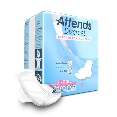Attends Discreet Women's Incontinence Ultra Thin Bladder Control Pads
