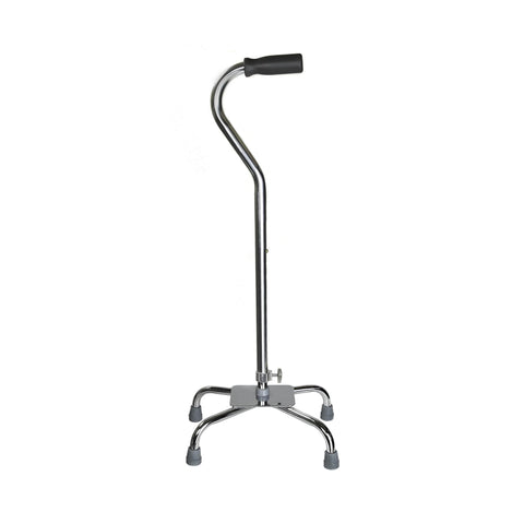 McKesson Steel Chrome Offset Quad Cane