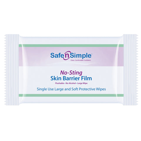 Safe n Simple No Sting Skin Barrier Wipes