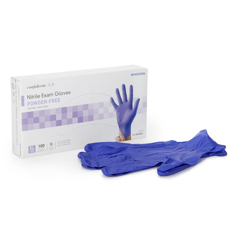 McKesson Confiderm 3.0 Nitrile Powder-Free Exam Gloves