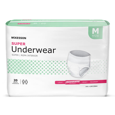 McKesson Super Moderate Absorbency Incontinence Underwear