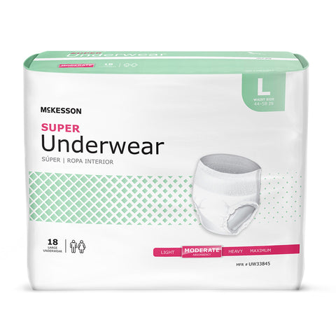 McKesson Super Moderate Absorbency Incontinence Underwear