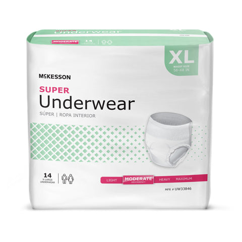 McKesson Super Moderate Absorbency Incontinence Underwear