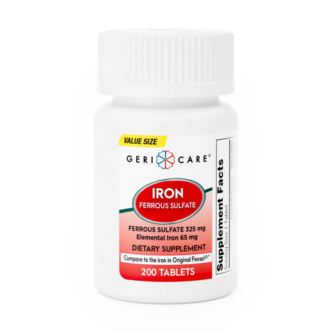 Mineral Supplement Geri-Care Iron 325 mg Strength Tablet
