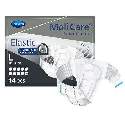 MoliCare Premium Disposable Brief Adult Diapers with Tabs, Heavy Absorbency