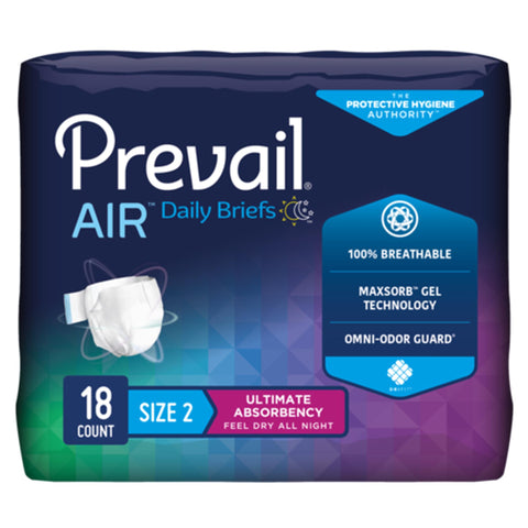 Prevail Air™ Stretchable Ultimate Plus Absorbency Briefs
