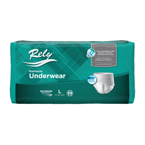 UNDERWEAR, RELY MAXIMUM PROT MAXIMUM PROT MED