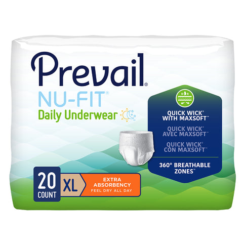 Prevail Nu-Fit Daily Adult Incontinence Pull-Up Underwear