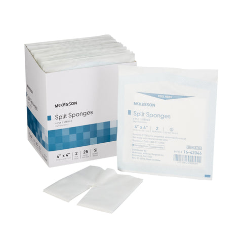 McKesson IV/Drain Split Dressing, 6-Ply