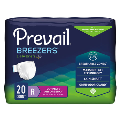 Prevail Breezers Adult Incontinence Briefs