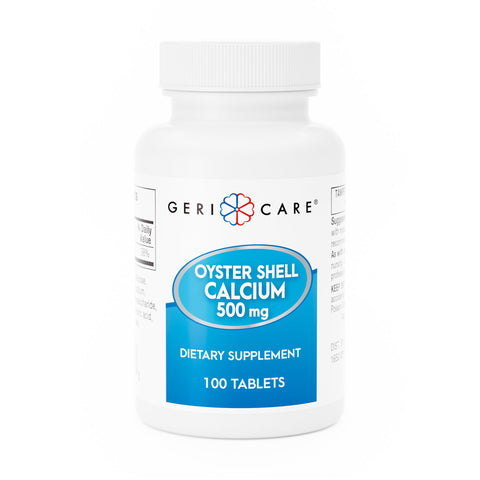 Joint Health Supplement Geri-Care Oyster Shell 500 mg Strength Tablet 100 per Bottle