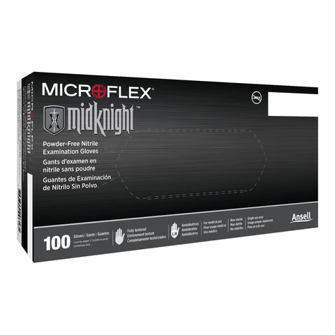 Microflex MidKnight Touch Exam Gloves