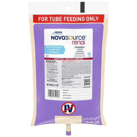 Tube Feeding Formula Novasource Renal Liquid Ready to Hang Prefilled Container