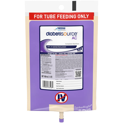 Tube Feeding Formula Diabetisource AC Ready to Hang Prefilled Container