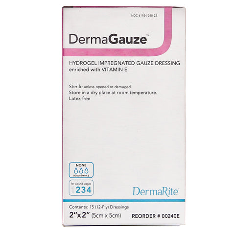 DermaRite DermaGauze Hydrogel Impregnated Gauze Dressing