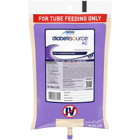 Tube Feeding Formula Diabetisource AC Ready to Hang Prefilled Container