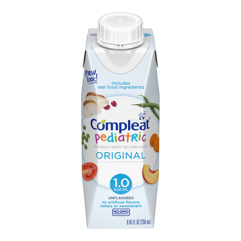 Pediatric Tube Feeding Formula Compleat Pediatric Original Reclosable Carton Liquid Real Food Ingredients