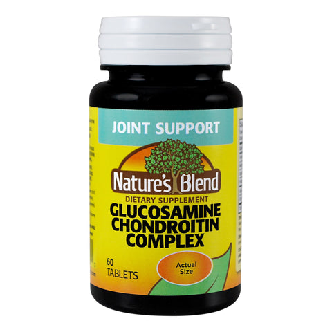 Joint Health Supplement Nature's Blend Glucosamine Sulfate Chondroitin Sulfate Capsule 60 per Bottle