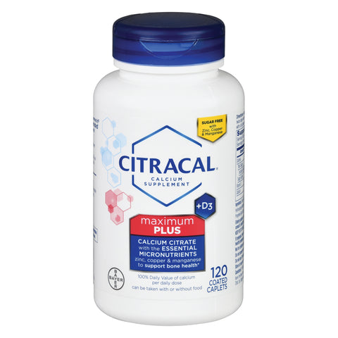 Joint Health Supplement Citracal Max Calcium / Vitamin D Caplet 120 per Bottle