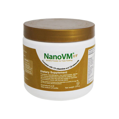 Pediatric Tube Feeding Formula NanoVM tf Unflavored Powder Vitamins, Minerals Food Allergies