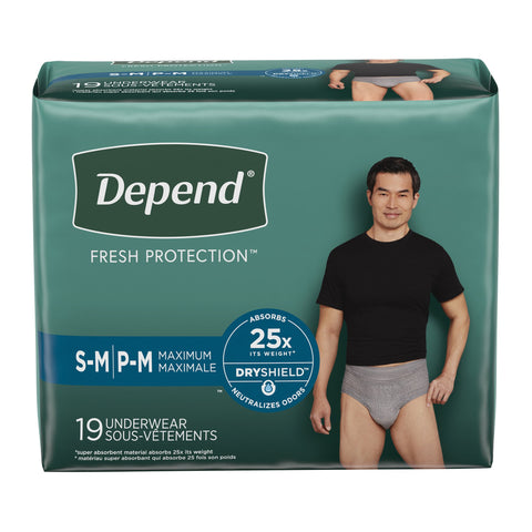 Depend Fresh Protection Adult Incontinence Underwear for Men