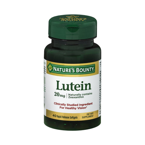 Eye Vitamin Supplement Nature's Bounty Lutein Softgel 40 per Bottle