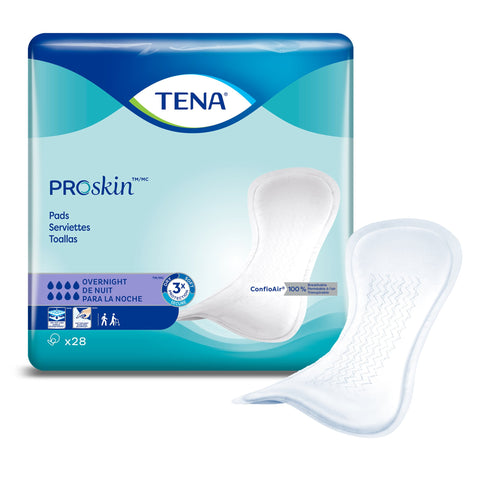 TenaÂ® ProSkinâ„¢ Overnight Incontinence Pads