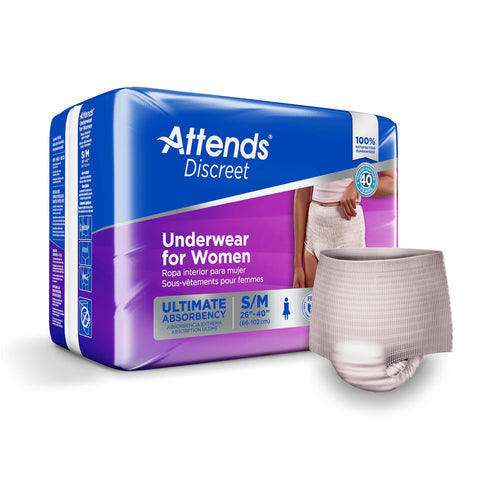 Attends Discreet Incontinence Pull-Up Underwear for Women