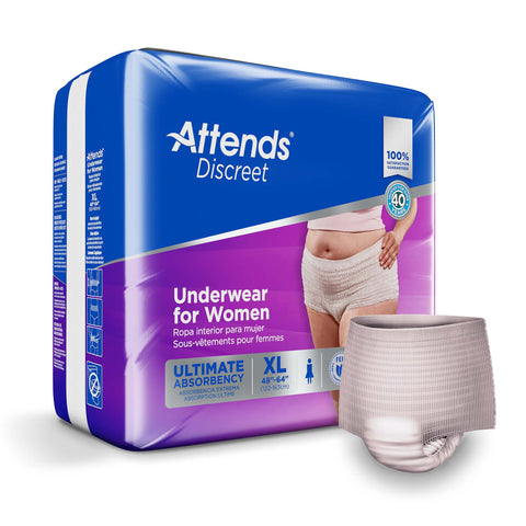 Attends Discreet Incontinence Pull-Up Underwear for Women