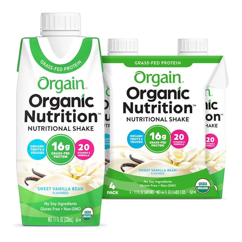 Orgain Organic Nutritional Shake Liquid Carton