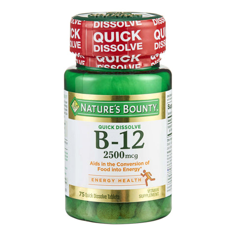 Vitamin Supplement Nature's Bounty Vitamin B12 Tablet