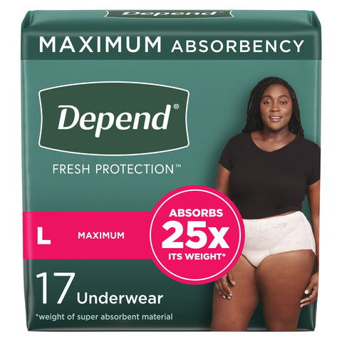 Depend Fresh Protection Adult Incontinence Underwear for Women