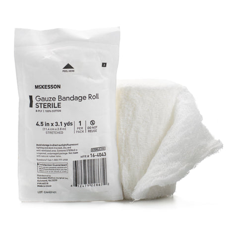 McKesson Sterile Fluff Bandage Roll, 8-Ply