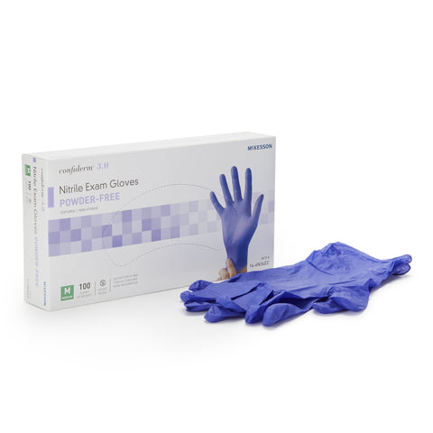 McKesson Confiderm 3.0 Nitrile Powder-Free Exam Gloves