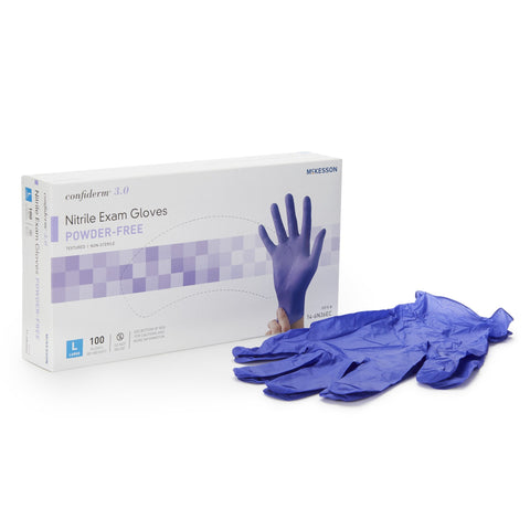 McKesson Confiderm 3.0 Nitrile Powder-Free Exam Gloves