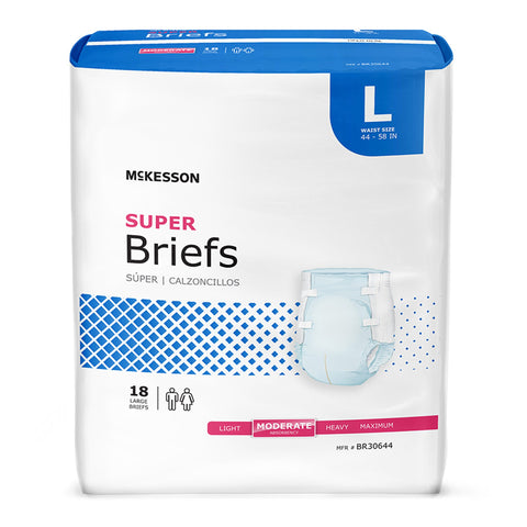 McKesson Super Moderate Absorbency Incontinence Briefs