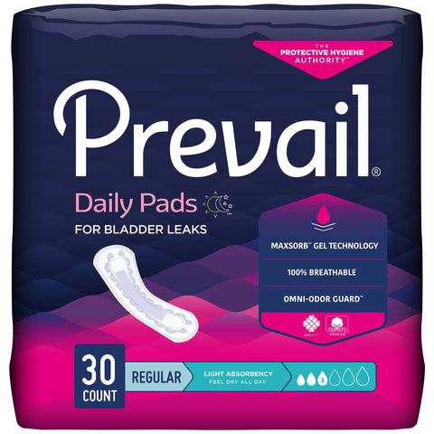 Prevail® Daily Pads Light Absorbency Bladder Control Pad