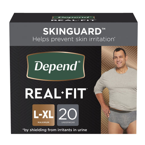 Depend Real Fit Adult Incontinence Underwear for Men