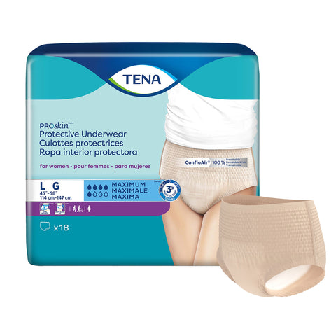 TENA ProSkin Protective Incontinence Pull-Up Underwear for Women