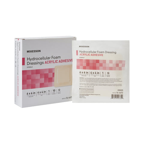 McKesson Acrylic Adhesive with Border Foam Dressing