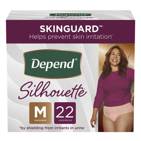 Depend Silhouette Incontinence Underwear for Women, Pink