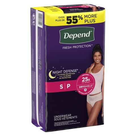 Depend Night Defense Pull-Up Underwear for Women, Overnight