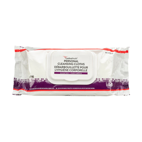 Cardinal Personal Cleansing Wipes, Unscented