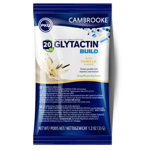 Oral Supplement Glytactin BUILD 20/20 Individual Packet