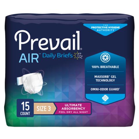 Prevail Air™ Stretchable Ultimate Plus Absorbency Briefs