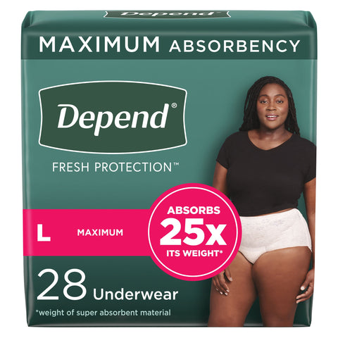 Depend Fresh Protection Adult Incontinence Underwear for Women