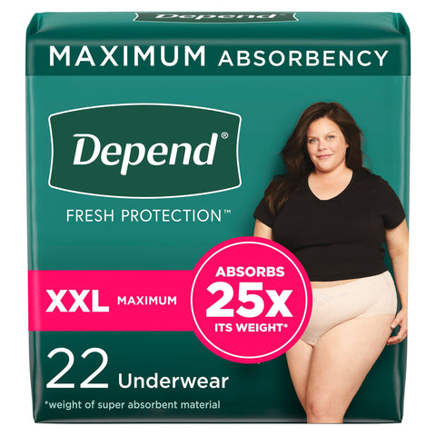 Depend Fresh Protection Adult Incontinence Pull-Up Underwear for Women