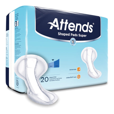 Attends Shaped Bladder Control Pads, Super