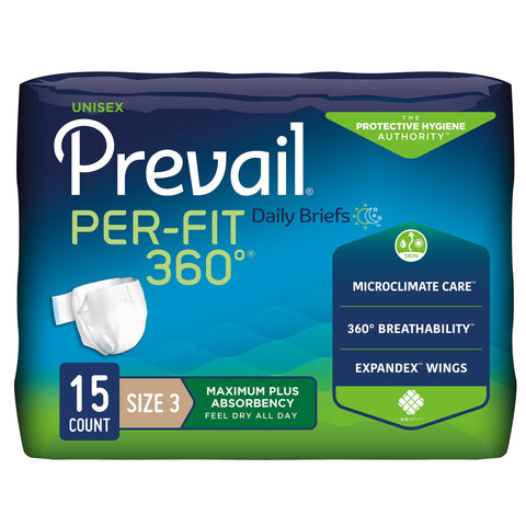 Prevail® Per-Fit 360°™ Daily Briefs, Maximum Plus