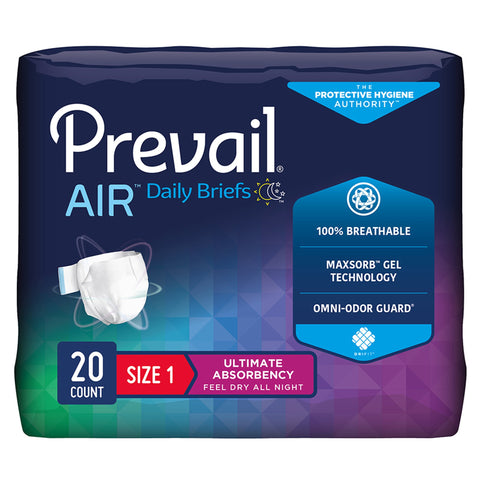 Prevail Air™ Stretchable Ultimate Plus Absorbency Briefs